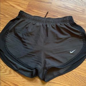 black/charcoal nike running shorts
